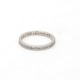 0.65 Carat Round Brilliant Diamond Platinum Band Ring