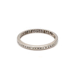 0.39 Carat Round Brilliant G SI1 Diamond Platinum Band Ring