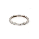 0.82 Carat Round Brilliant G SI1 Diamond Platinum Band Ring