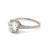 2.30 Carat Circular Brilliant Cut I VS1 Diamond Platinum Engagement Ring
