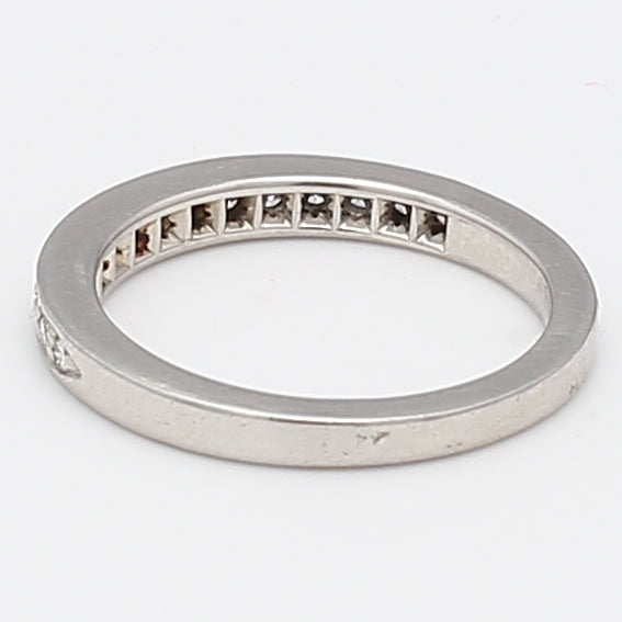Tiffany & Co 0.45 Carat Round Brilliant G VS1 Diamond Platinum Band Ring