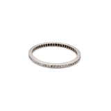 0.06 Carat Round Brilliant G SI2 Diamond Platinum Band Ring