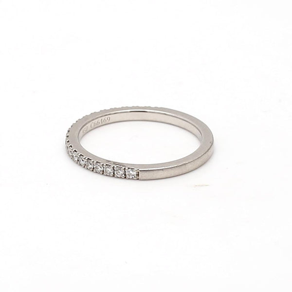0.17ct Round Brilliant H SI1 Diamond Platinum Eternity Band Ring