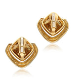 David Webb Vintage 42.49 Grams 18 Karat Yellow Gold Clip On Earrings