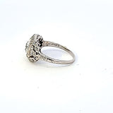 Antique 1.51 Carat Old European Cut I-VS1 Diamond Platinum Engagement Ring