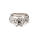 Tacori 0.69 Carat Round Brilliant H SI1 Diamond Platinum Semi Mount Ring