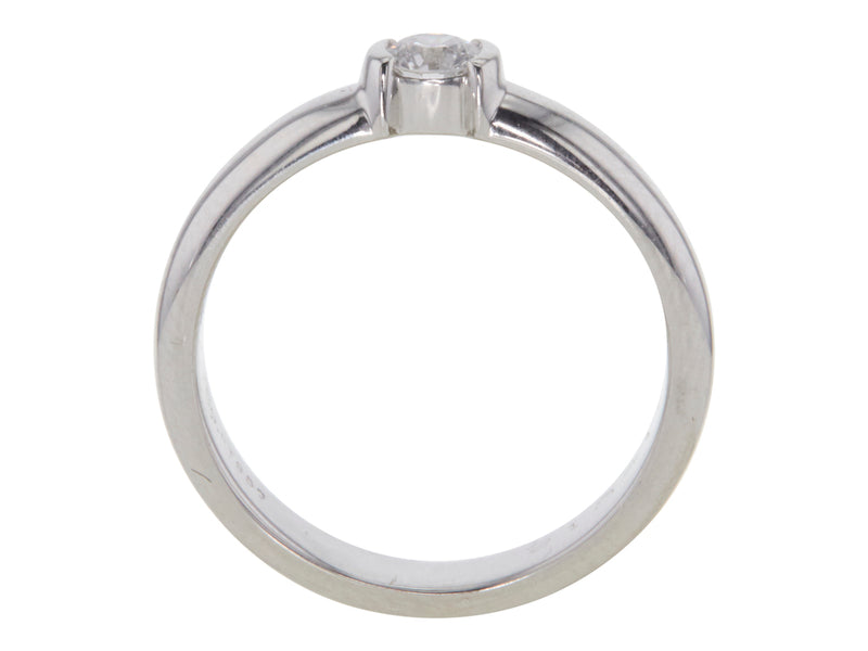 Tiffany & Co 0.21 Carat Round Brilliant E VVS1 Diamond Platinum Engagement Ring