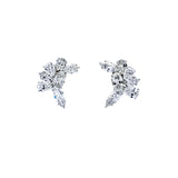 6.16 Carat Pear Shape D IF-VVS1 and Oval Shape D IF and Marquis Shape E IF Diamond Platinum Cluster Earring