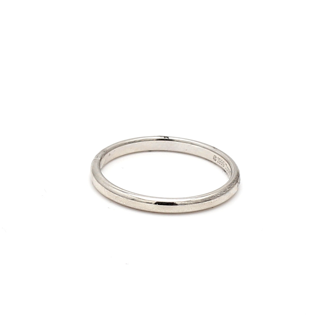 Tiffany & Co Vintage 2.70 Grams Size 6.50 Platinum Band Ring