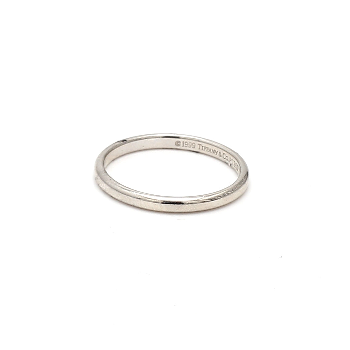 Tiffany & Co Vintage 2.70 Grams Size 6.50 Platinum Band Ring