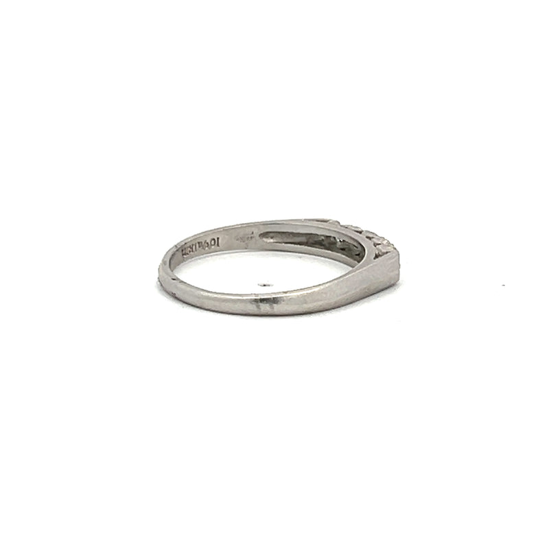 0.20 Carat Round Brilliant I SI1 Diamond Platinum Band Ring