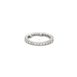 0.56 Carat Round Brilliant H VS1 Diamond Platinum Eternity Band Ring