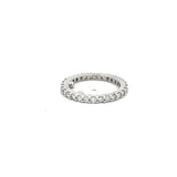 0.56 Carat Round Brilliant H VS1 Diamond Platinum Eternity Band Ring