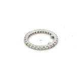 0.56 Carat Round Brilliant H VS1 Diamond Platinum Eternity Band Ring