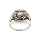 1.44 Carat Round Brilliant J VS1 and Diamond Platinum Wedding Ring