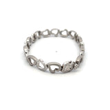 0.76 Carat Round Brilliant I SI1 Diamond 18 Karat White Gold Link Bracelet