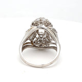 Tiffany & Co 2.84 Carat Round Brilliant and Baguette Diamond Platinum Semi Mount Ring