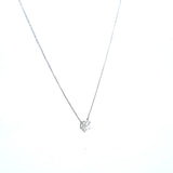 Tiffany and Co 2.08 Carat Round Brilliant Shape H-VVS2 Diamond Platinum Pendant Necklace