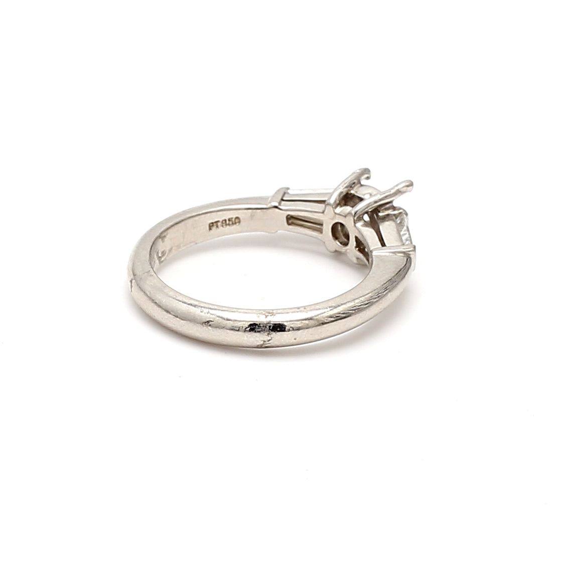 Tiffany & Co 0.30 Carat Tapered Baguette Shape Diamond Platinum Semi Mount Ring
