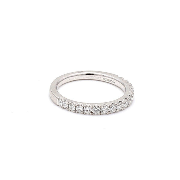 0.68 Carat Round Brilliant I SI1 Diamond Platinum Band Ring