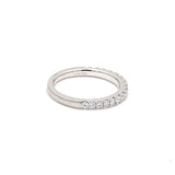 0.68 Carat Round Brilliant I SI1 Diamond Platinum Band Ring