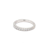 0.68 Carat Round Brilliant I SI1 Diamond Platinum Band Ring