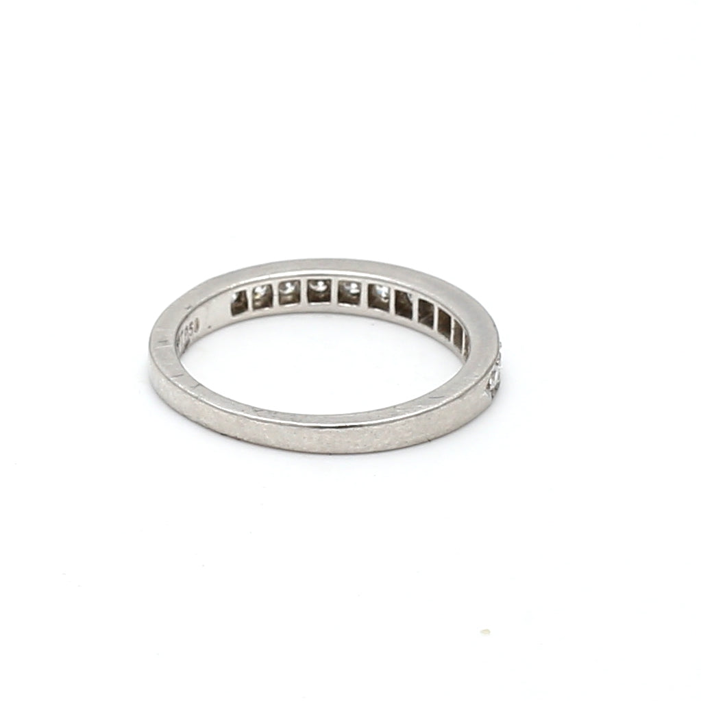 Tiffany & Co 0.39 Carat Round Brilliant G VS1 Diamond Platinum Band Ring