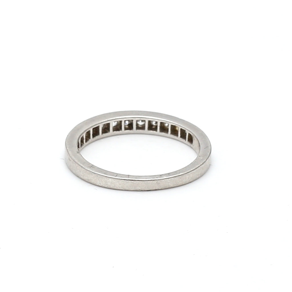 Tiffany & Co 0.39 Carat Round Brilliant G VS1 Diamond Platinum Band Ring