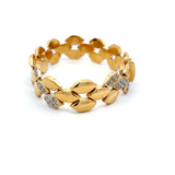 1.20 Carat Round Brilliant H I1 Diamond 18 Karat Yellow Gold Link Bracelet