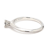 Tiffany & Co 0.18 Carat Round Brilliant G VVS1 Diamond Platinum Engagement Ring