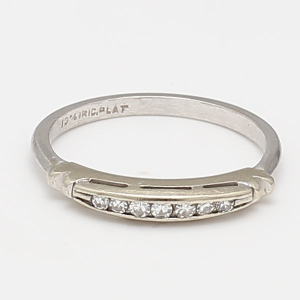 Carat Round Brilliant G VS2 Diamond Platinum Band Ring