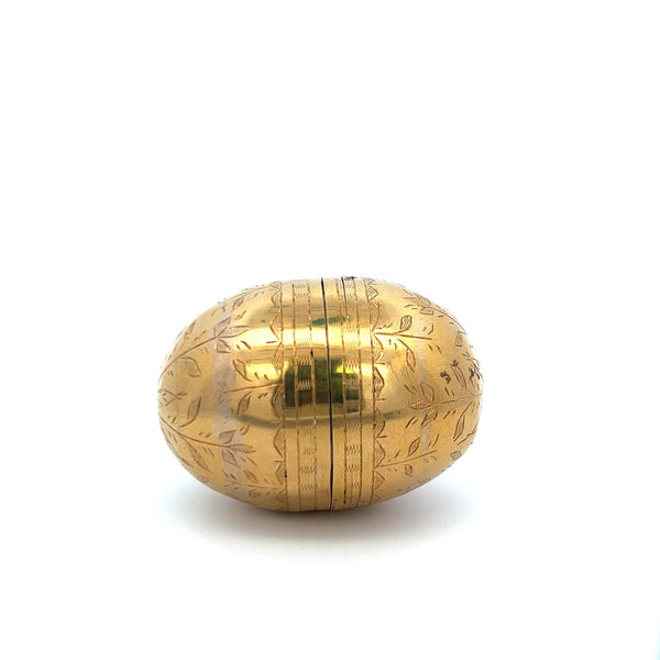 Faberge Vintage 22.70 Grams 18 Karat Yellow Golden Egg Box