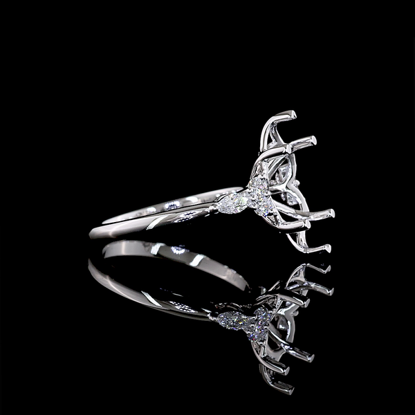 Lab-Grown 3.47 Carat Marquise E-VVS2 Diamond 14K White Gold Special Ring