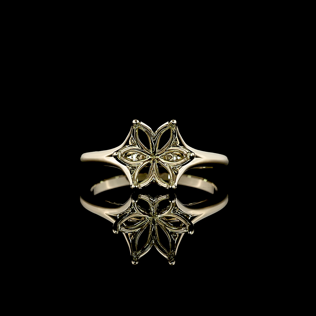 Lab-Grown 2.52 Carat Round E-F- Diamond 18K White Gold Solitaire Ring