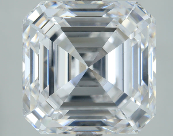 Lab-Grown 7.03 Carat Asscher Cut Diamond color E Clarity VS1, precious stones, engagement diamonds