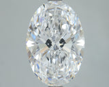 Lab-Grown 3.43 Carat Oval Shape Diamond color D Clarity VS2, precious stones, engagement diamonds