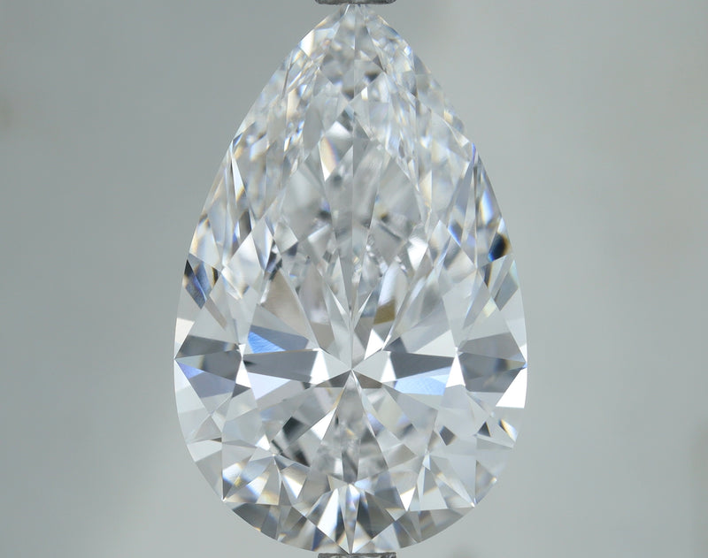 Lab-Grown 5.06 Carat Pear Shape Diamond color D Clarity VVS2, precious stones, engagement diamonds