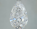 Lab-Grown 3.51 Carat Pear Shape Diamond color D Clarity VS2, precious stones, engagement diamonds