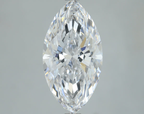 Lab-Grown 3.07 Carat Marquis Shape Diamond color D Clarity VS2, precious stones, engagement diamonds