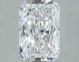 Lab-Grown 2.01 Carat Radiant Cut Diamond color E Clarity VS1, precious stones, engagement diamonds