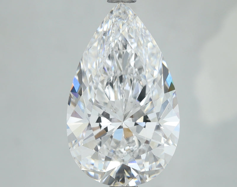 Lab-Grown 3.55 Carat Pear Shape Diamond color D Clarity VS2, precious stones, engagement diamonds