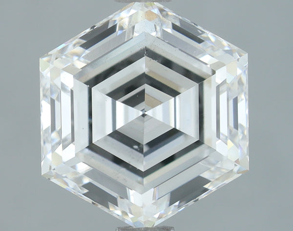 Lab-Grown 2.04 Carat Hexagonal Shape Diamond color D Clarity VS2, precious stones, engagement diamonds