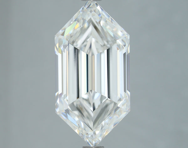 Lab-Grown 4.04 Carat Long Hexagonal Shape Diamond color E Clarity VS1, precious stones, engagement diamonds