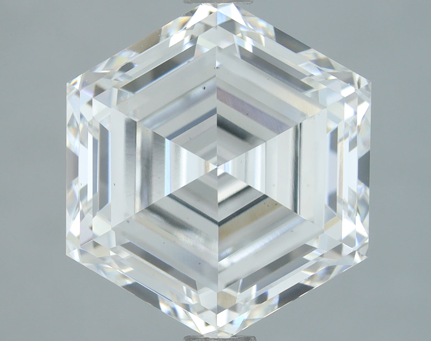 Lab-Grown 3.13 Carat Hexagonal Shape Diamond color E Clarity VS1, precious stones, engagement diamonds