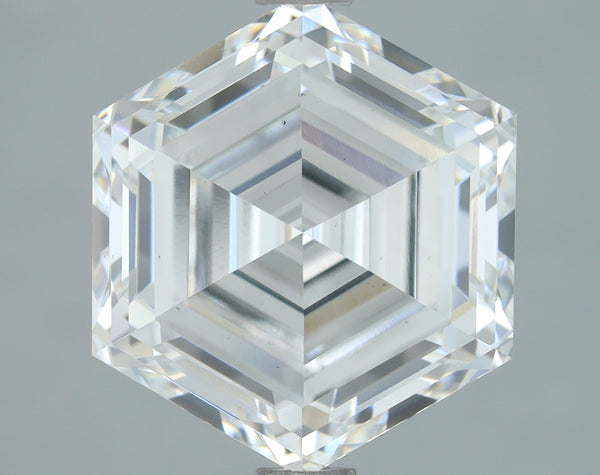 Lab-Grown 3.13 Carat Hexagonal Shape Diamond color E Clarity VS1, precious stones, engagement diamonds