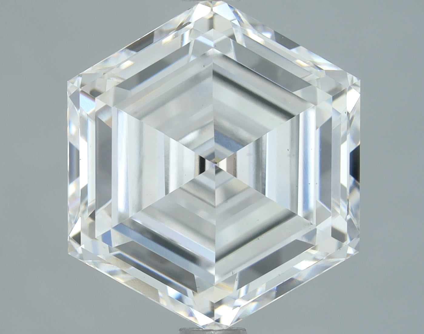 Lab-Grown 3.13 Carat Hexagonal Shape Diamond color E Clarity VS1, precious stones, engagement diamonds
