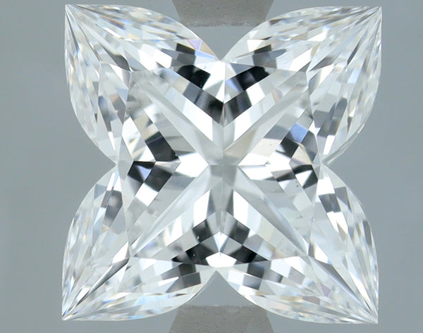 Lab-Grown 2.08 Carat Flower Modified Brilliant Diamond color E Clarity VS1, precious stones, engagement diamonds