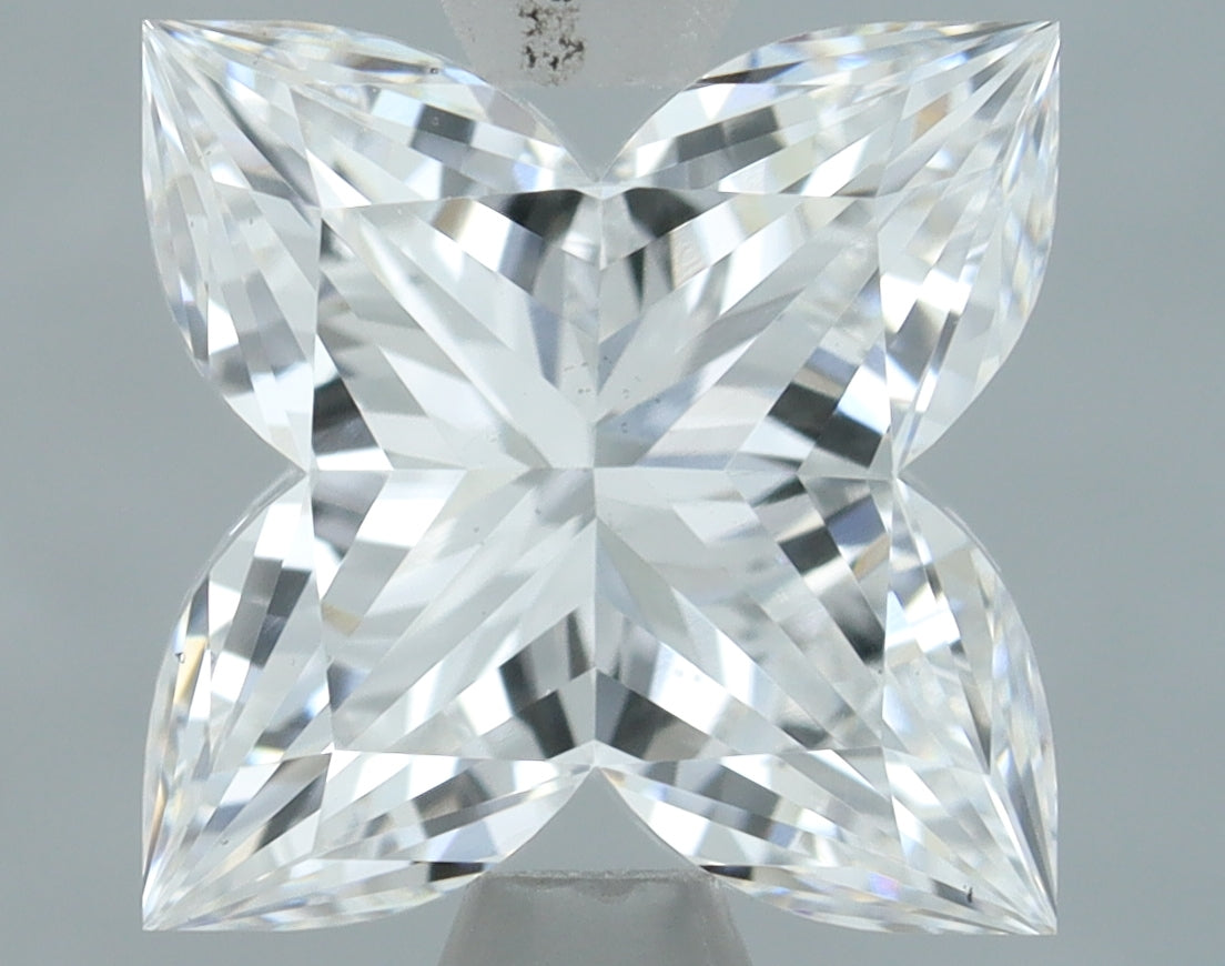 Lab-Grown 2.07 Carat Flower Modified Brilliant Diamond color E Clarity VS2, precious stones, engagement diamonds