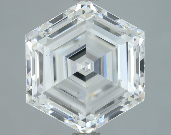 Lab-Grown 2.91 Carat Hexagonal Shape Diamond color E Clarity VS1, precious stones, engagement diamonds