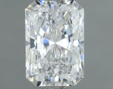 Lab-Grown 1.24 Carat Radiant Cut Diamond color E Clarity VS1, precious stones, engagement diamonds